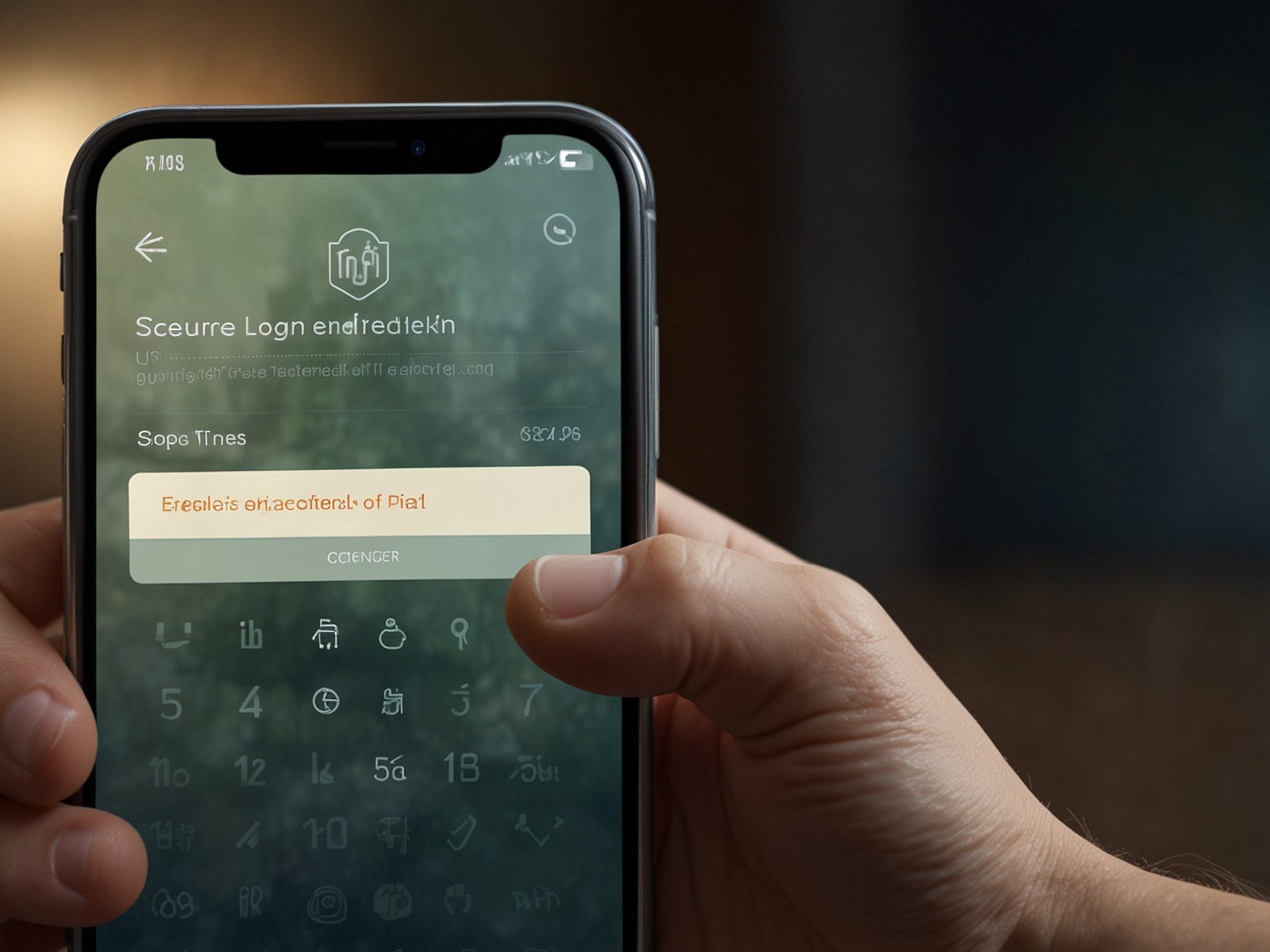 Secure login illustration